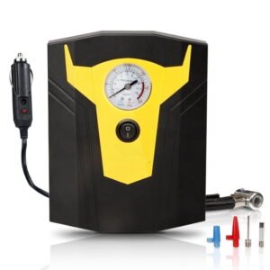 yellow cow shape home tire inflator for car