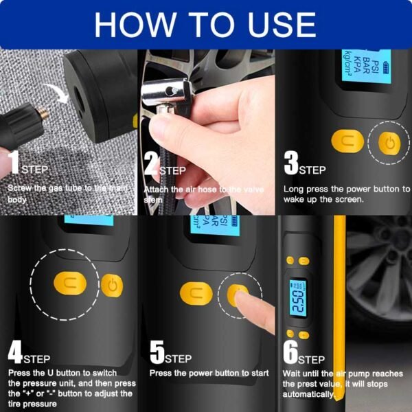 how to use best digital car tire inflator