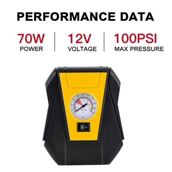 performance data for fast car tire inflator