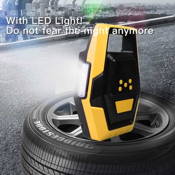 car plug air pump with LED light