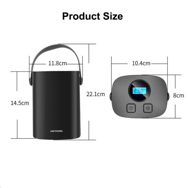 size for automatic car 12v air pump