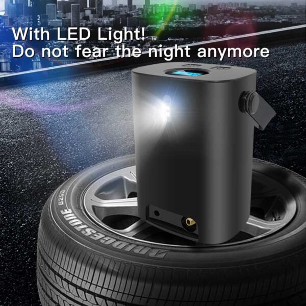 automatic car 12v air pump with LED light