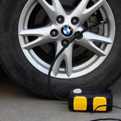 car tire inflator with gauge inflation