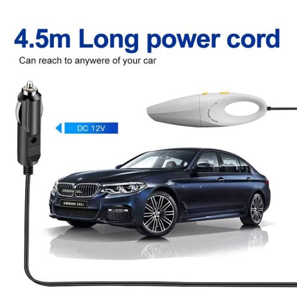 12V cable compact vacuum cleaner for car