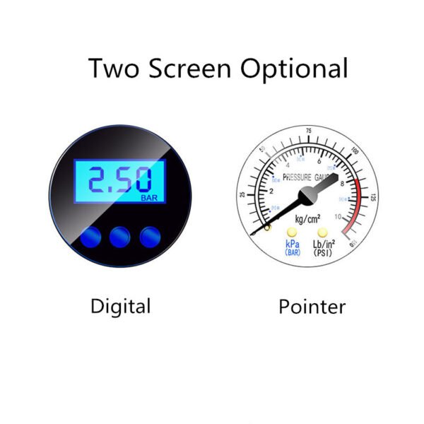 comparison for digital screen and pointer screen