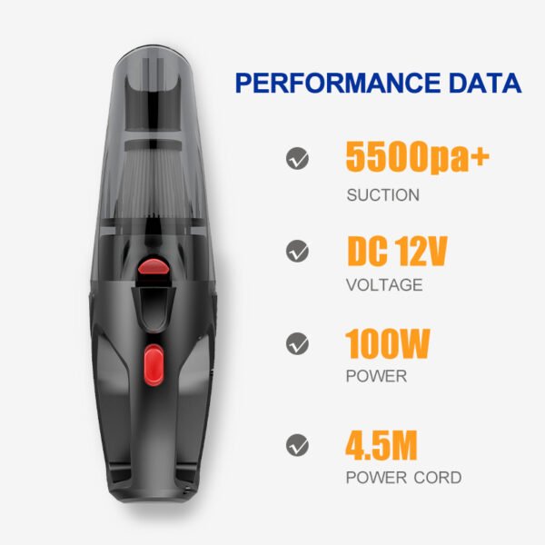 performance data for car vacuum cleaner target